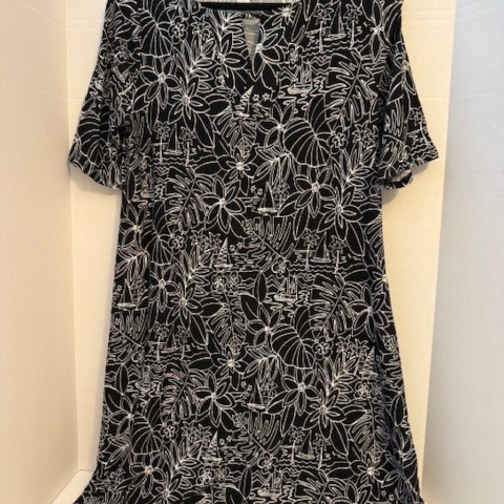 Chichos Tropical Print Shift Dress